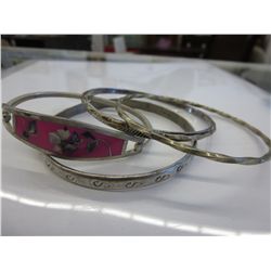 5 x TAXCO silver bracelets