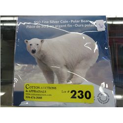 2014 Canada Polar Bear silver $50.00 coin