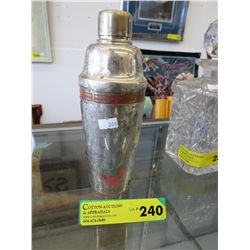 Vintage silver plated cocktail shaker