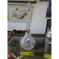 Large pinwheel crystal decanter