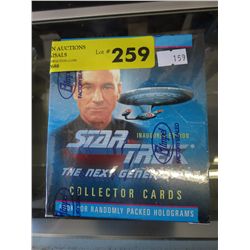 Box of Star Trek next generation cards