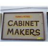 Image 1 : Vintage framed cabinet maker sign