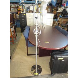 New floor lamp, brushed satin finish