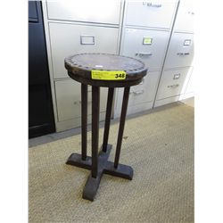 Wood plant stand - 22" tall, 12" dia.