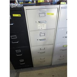 4-Drawer metal  filing cabinet - white