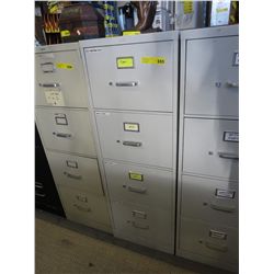 4-Drawer metal  filing cabinet - white