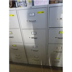 4-Drawer metal  filing cabinet - white