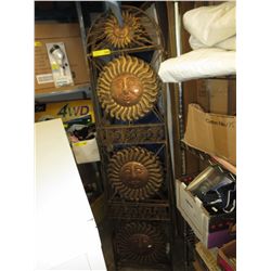 Metal 4-panel folding screen
