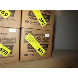 Case of Colgate trial size toothpaste