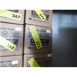 Case of Colgate trial size toothpaste