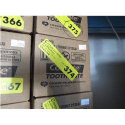 Case of Colgate trial size toothpaste