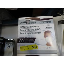 4 Cases of N95 respirators/face masks
