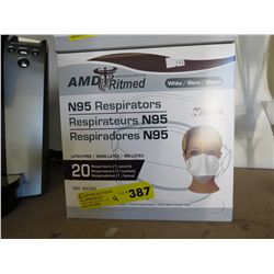 4 Cases of N95 respirators/face masks