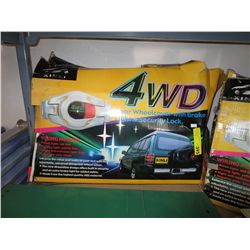 Rear wheel cover with brake light & lock