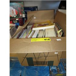Large box of cook books