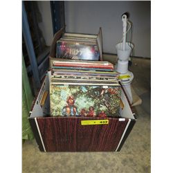 Approx 40 vintage LP records/