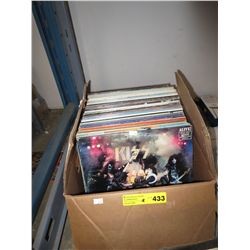 Approx 40 vintage LP records/