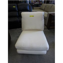 NEW-white leather swivel chair