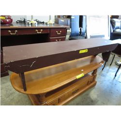 Low wooden bench  - 48" x 11" x 11"
