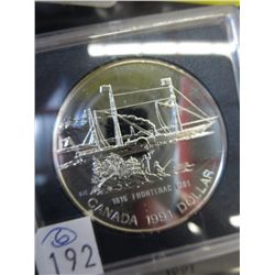 1991 Canadian .500 silver dollar - proof