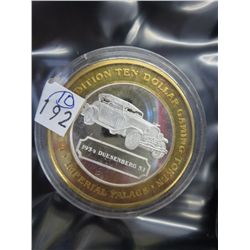 .999 Silver $10 gaming token - "Imperial Palace"