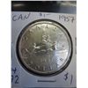 Image 1 : 1957 CDN silver dollar, .800 silver