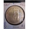 Image 1 : 1958 CDN silver dollar, .800 silver