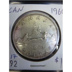 1960 CDN silver dollar, .800 silver