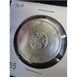 1964 CDN Charlottetown silver dollar