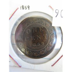 1859 CDN large cent