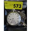 Image 1 : Elgin pocket watch & fob