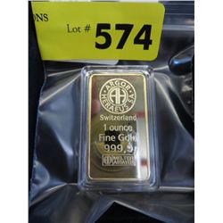Commemorative gold Clad bar