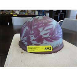 Superb cameo glass lamp shade