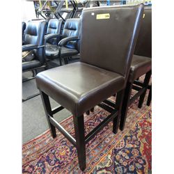 NEW Leather pub chair - 23" high seat