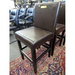 NEW Leather pub chair - 23" high seat