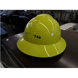 Yellow safety helmet