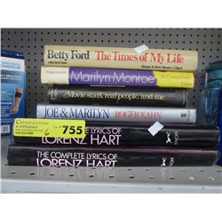 6 Hardcover books - SOME AUTOGRAPHED