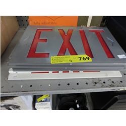 12 Exit signs 12" x 7"