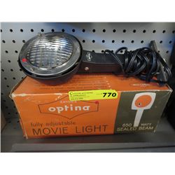 Vintage movie light attachment in original box