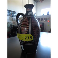 Glazed ceramic pitcher - 8" x 5"