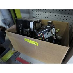 Box of misc. household items & ornaments