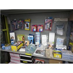 Shelf of medical support braces, etc.