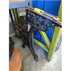 2 Cast metal supports - 28" x 28" x 1"