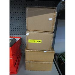 4 Glazed ceramic containers