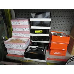 16 Pairs of new foot wear in boxes.