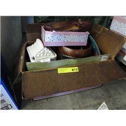 Box of kitchenware