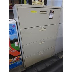 Four drawer lateral filing cabinet