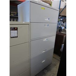 Five drawer lateral filing cabinet
