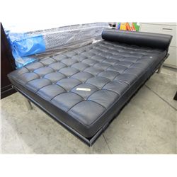 Bonded leather lounger