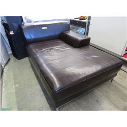 NEW Bonded leather corner unit chaise lounge